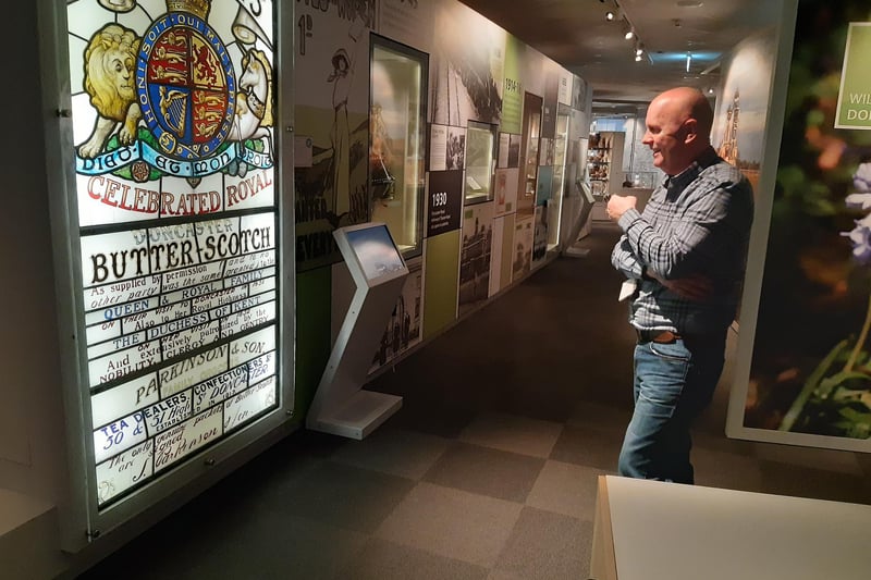 The Doncaster time line at Danum Gallery, Library and Museum