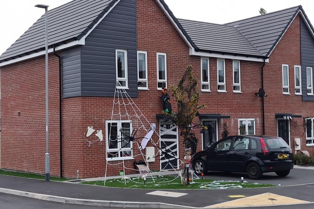 The houses on Cox's Lane in Mansfield Woodhouse have really gone to town this year - this one looks great!