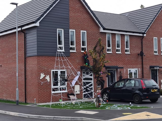 The houses on Cox's Lane in Mansfield Woodhouse have really gone to town this year - this one looks great!