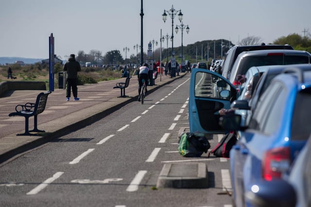 The weekend before the lockdown began on March 23 and Southsea seafront was certainly busy.