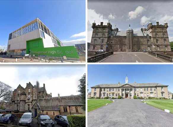 Edinburgh's top schools have been revealed