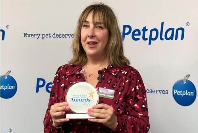 Local charity employee Dianna Radford at the RSPCA Sheffield branch has been awarded Employee of the Year in the Petplan & Association of Dogs and Cats Homes (ADCH) Animal Charity Awards 2022.
