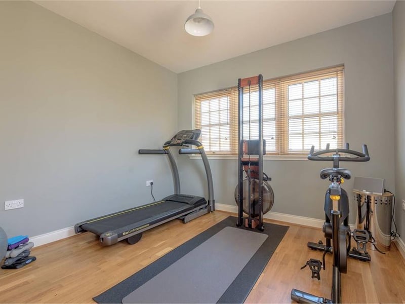 Apartment bedroom (currently used as a gym).