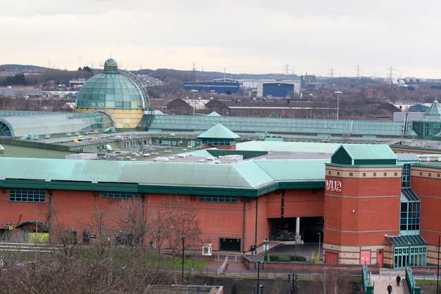 Sheffield Crown Court has heard how a knife-wielding thug has been jailed after he stabbed a man at Sheffield's Meadowhall Shopping Centre, pictured.