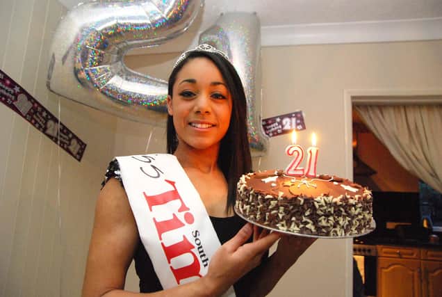 Zara Louise Manyon, Miss South Yorkshire Times, celebrates her 21st Birthday at Carr Forge Road, Hackenthorpe in 2009. Picture Michael Ford