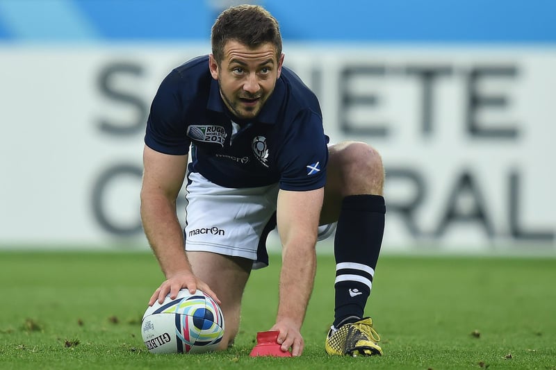 South Africa 34, Scotland 16: October 3, 2015, Rugby World Cup
Scotland captain Greig Laidlaw preparing to take a penalty kick during his side's pool-B match against South Africa at St James's Park in Newcastle (Photo: Paul Ellis/AFP via Getty Images)