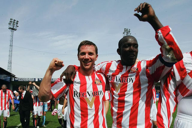 The attacking duo both played their part in getting Sunderland back into the Premier League - and they certainly looked to enjoy the celebrations!