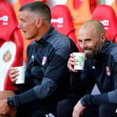 Rotherham United manager Paul Warne (right) ahead of the Sky Bet Championship match at the Stadium of Light, Sunderland.  Owen Humphreys/PA Wire.
