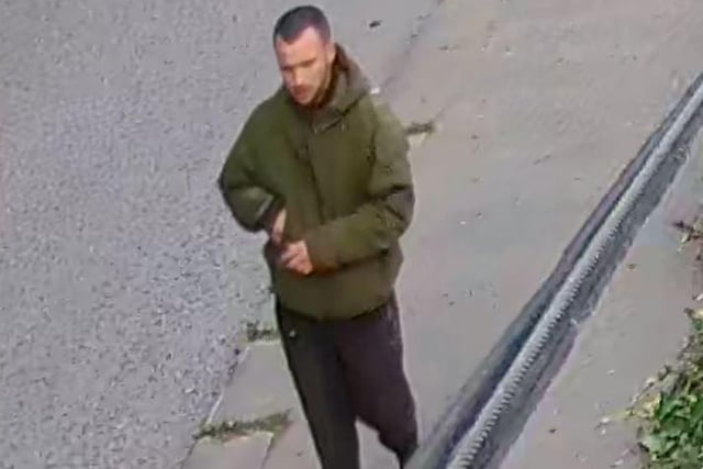 Police say this man was in the area of Sheffield Road, Sheepbridge, when two businesses there were victims of criminal damage and an attempted burglary.
Officers are keen to him in relation to the incidents.
The premises were targeted overnight between 5.30pm on August 17 and 8am the following day.