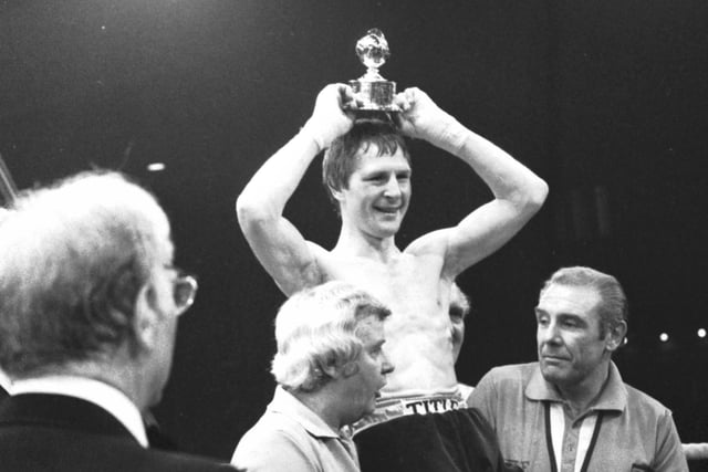 Jim Watt beat Charlie Nash for the World Lightweight boxing title at the Kelvin Hall in Glasgow, March 1980.