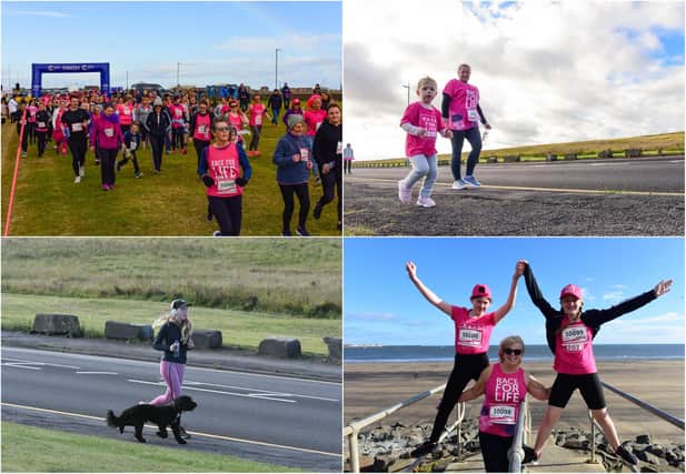 Participants at the Hartlepool Race for Life 2021.