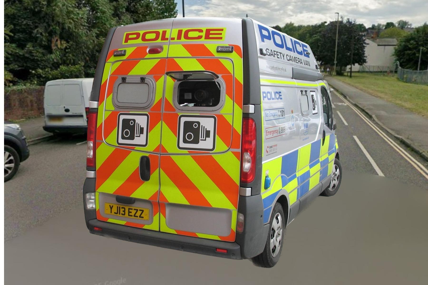 Police speed camera vans will be out on Sheffield roads in May.