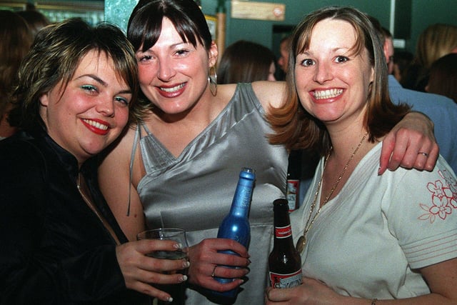 Kate Hind, Cerry Dyson and Cerry Maw - who have remained friends since their school days, enjoyed a weekend night out