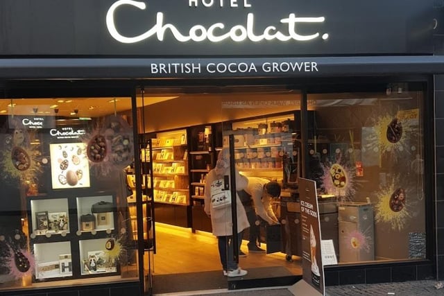Hotel Chocolat, 8 Fargate, Sheffield City Centre, Sheffield, S1 2HE. Rating: 4.5/5 (based on 85 Google Reviews). "Fantastic chocolates. Great variety of tastes. Quite pricey but good quality."