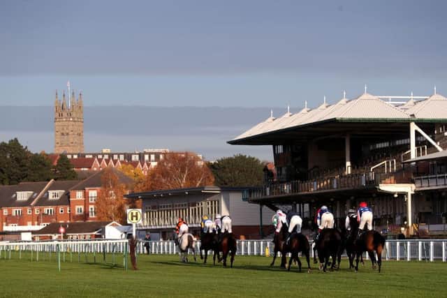 Action from Warwick Racecourse. Photo: David Davies - Pool / Getty Images