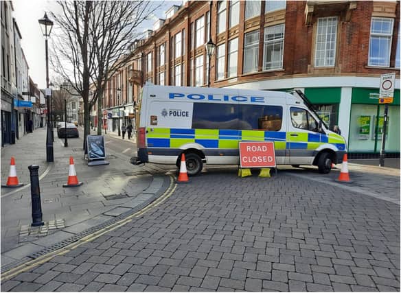 Scot Lane has been closed off by police.