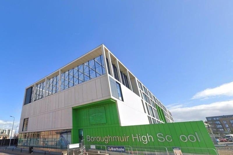 Edinburgh’s top performing secondary school is Boroughmuir High School as 70% of pupils leave secondary with five or more Highers. 