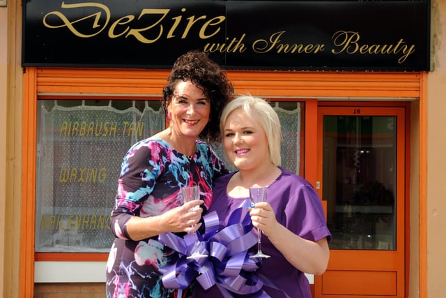 The new beauty and hairdressing business Dezire with Inner Beauty, at Fielding Court, Biddick Hall. This goes back to 2013.