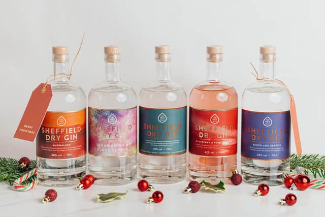 The core range of Sheffield Dry gins.