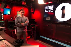 James Cusack at the Radio 1 studio.