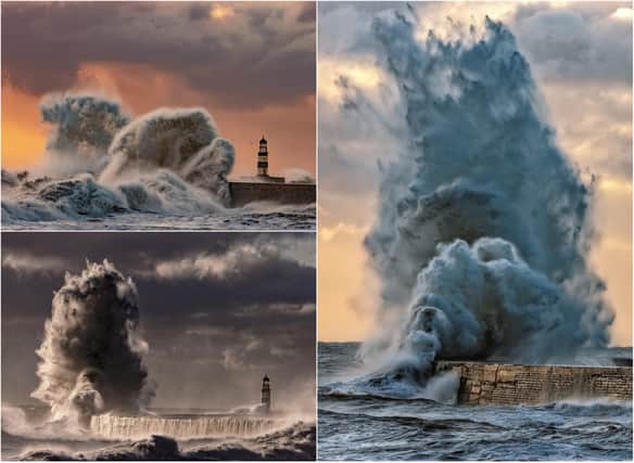 Phil Wright shared these dramatic pictures, taken at Seaham.