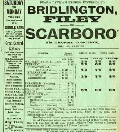 Dean and Dawson’s express excursion to Bridlington, Filey and Scarborough, 1911