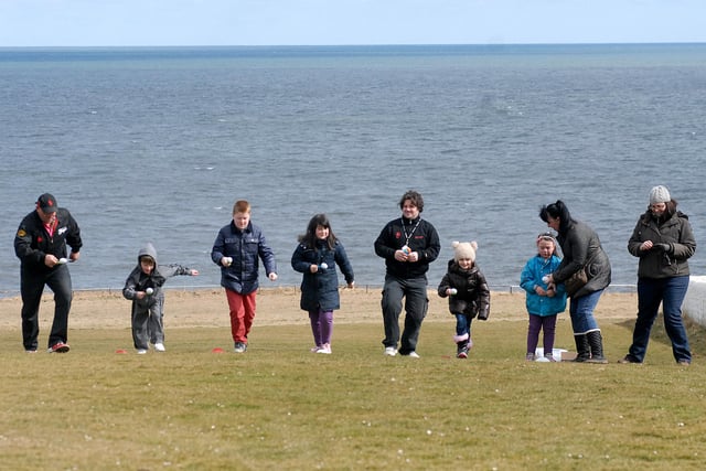 Easter fun at Souter Lighthouse but are you in the picture in this 2013 egg and spoon race?