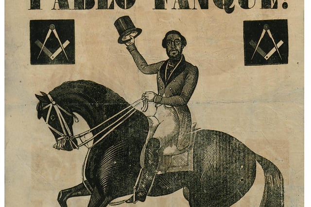 Pablo Fanque's Celebrated Equestrian Company in Sheffield, 19th century (Y13010)