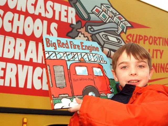 Corey Johnson aged six from Skellow visited the book bus in 1999.