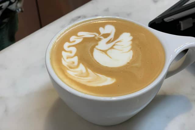 'Latte art' at Mow's Coffee