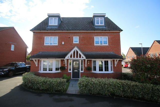 The five bedroom house set over three floors has two sitting rooms and bi-fold doors. Marketed by Thomas James Estates, 0115 691 9868.