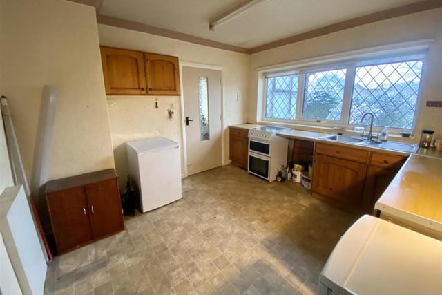 Another shot of the kitchen demonstrates that there is plenty of room for additional appliances or a dining table.