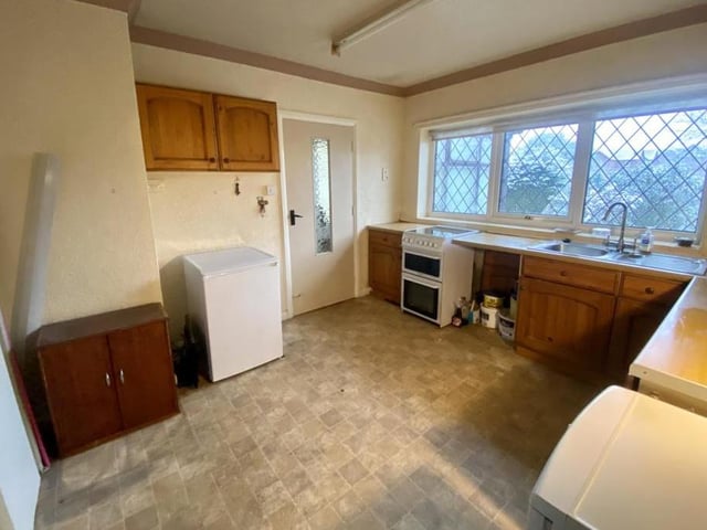 Another shot of the kitchen demonstrates that there is plenty of room for additional appliances or a dining table.