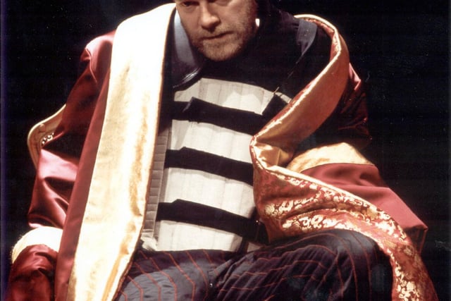 Kenneth Branagh performing William Shakespeare's Richard III at the Crucible Theatre in Sheffield in March 2002