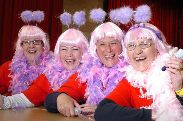 Karen Dixon, Joan Craggs, Kathleen Waller and Violet Irwin are full of smiles as they get ready to set off from the Seaburn Centre for the 2010 Midnight Walk. Were you there?