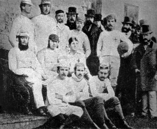 An 1857 team image of Sheffield Football Club made available by the club on October 24, 2007, when the world's oldest football club celebrated their 150th anniversary