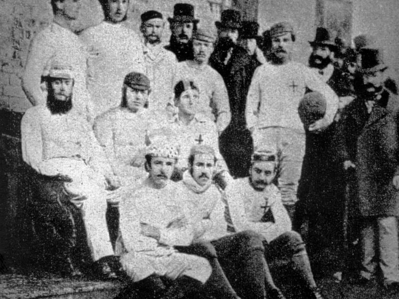 An 1857 team image of Sheffield Football Club made available by the club on October 24, 2007, when the world's oldest football club celebrated their 150th anniversary