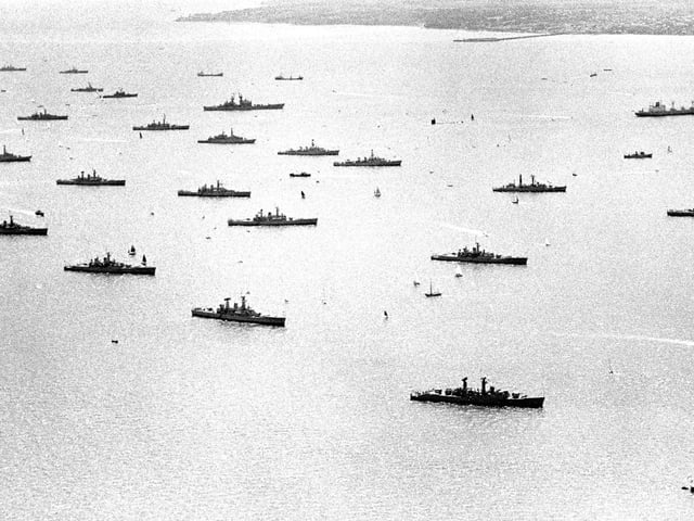 Silver Jubilee Review in the Solent in June 1977. The News PP944
