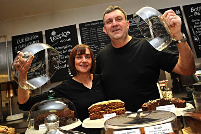 Steve and Sara Bradley pictured during happier times at the Harland Cafe in Sheffield (pic: Steve Parkin)