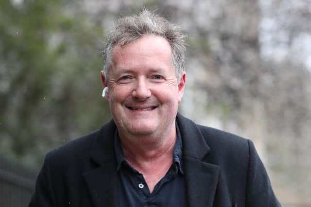 Piers Morgan returns to his home in Kensington, central London - PA