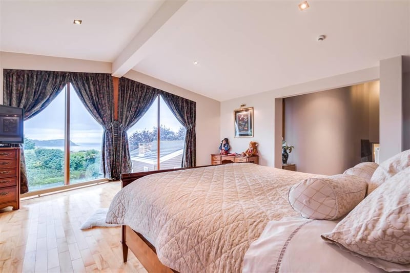 Sea views from the master suite.