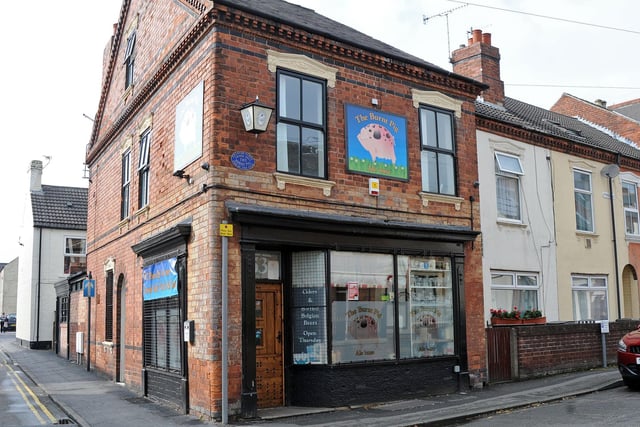 The Burnt Pig Ale 'Ouse in Ilkeston is a name people 'remember', the micropub's owner Simon Clarke said in 2015. "The name came about from a drunken night out when a group of us were thinking of names," he explained. The place is known for the quality of its pork scratchings.
