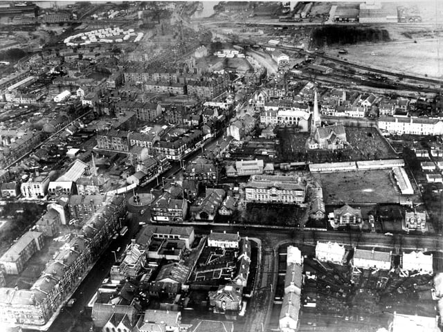 Aerial view of Renfrew, Renfrewshire