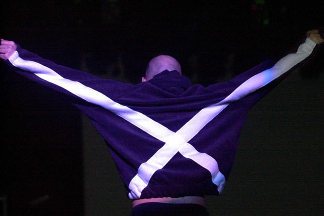 Moby was the star attraction at Edinburgh Castle on Hogmanay 2000.