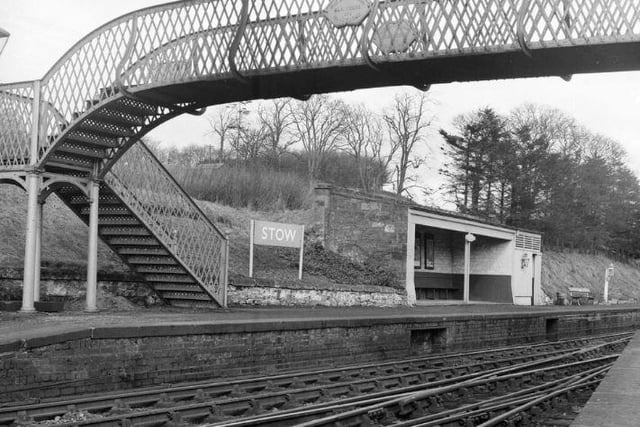 Stow station, soon to come under Beeching's axe.
