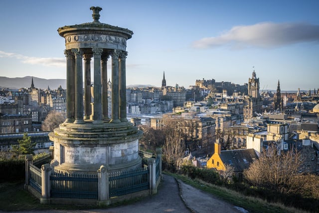 Davy and Yvonne sing their hearts out to Misty Blue in SUnshine on Leith, and Death Defying Acts saw Houdini's entourage enter the capital city via Calton Hill. With the stunning views of the city, it's the ideal backdrop for a number of films and TV shows.