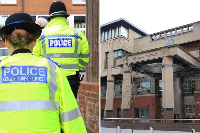 Sheffield Crown Court, pictured, has heard how a Sheffield offender has been spared from jail after he has proved he is on the "road to rehabilitation".