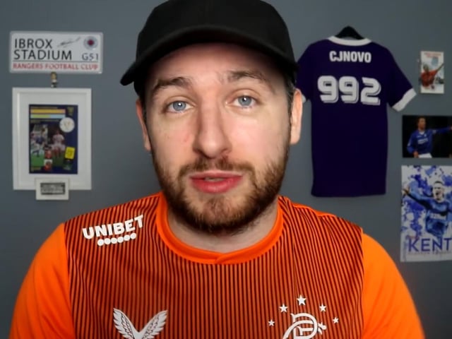 Youtuber CJNovo992 is as prolific as his namesake was in front of goal when it comes to videos with regular reaction to Rangers news and matches.
Youtube - CJNovo992