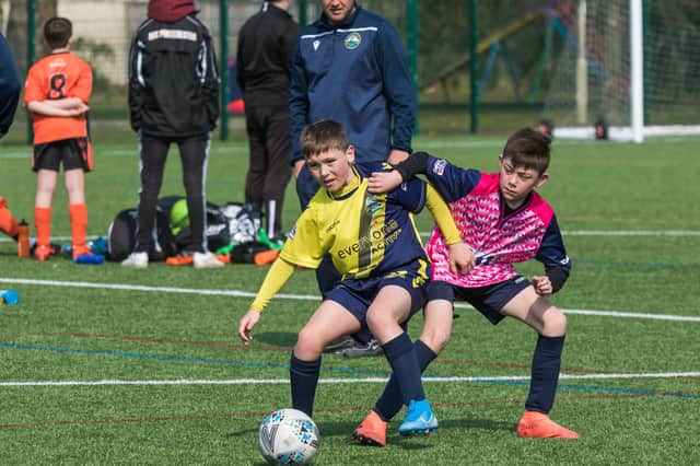 Action from Havant & Waterlooville Hawks under-12s clash with Gosport Borough Blues