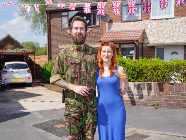 Michael Cairns and Debbie Callagher at Mayfield Crescent, Askern. Picture: Chris Bevan